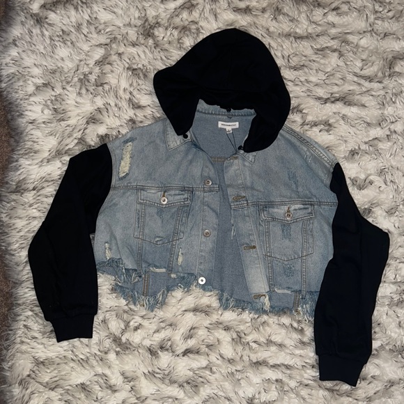 Dance & Marvel Jackets & Coats Dance Marvel Denim Jacket Jean Crop